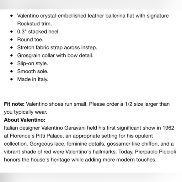 NEW Valentino Garavani Rockstud Crystal Nude Ballet Ballerina Flats Sz EU 39 - Picture 9 of 12